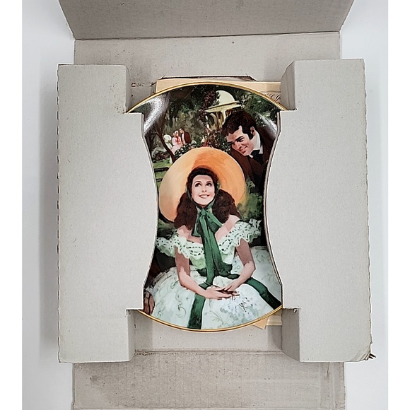 Scarlett And Her Suitors 1988 Collector Plate Howard Rogers MGM with Box - Picture 6 of 8